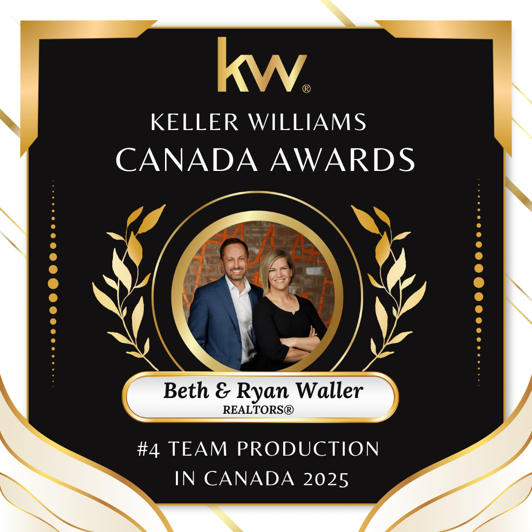 Beth and Ryan Waller award-winning Guelph real estate agents ranked #4 team in Canada Keller Williams 2025